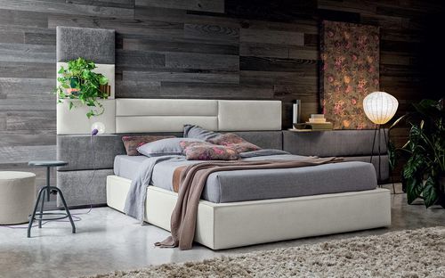 Lit double - SOMMY  - Felis s.r.l. unipersonale - simple / contemporain / tapissé