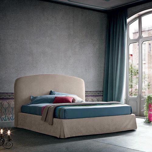 Lit double - VERN - Felis s.r.l. unipersonale - simple / contemporain / tapissé