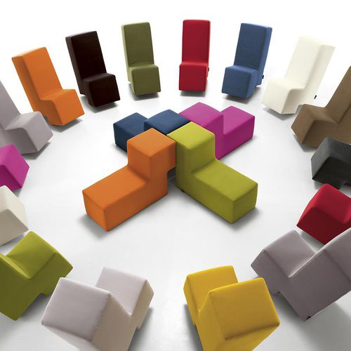 Chauffeuse contemporaine - JACOB - Felis s.r.l. unipersonale - en tissu / en bois / à dossier haut