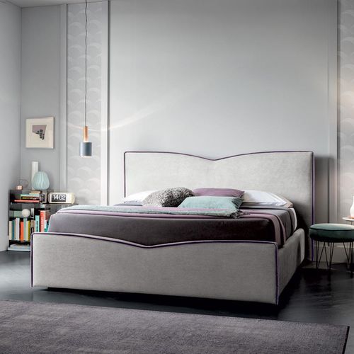 Lit double - MEGAN - Felis s.r.l. unipersonale - simple / contemporain / tapissé