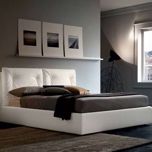 Lit double - EDGAR - Felis s.r.l. unipersonale - simple / contemporain / avec tête de lit
