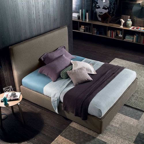 Lit double - MILLER - Felis s.r.l. unipersonale - simple / contemporain / tapissé