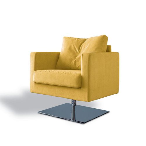 Fauteuil contemporain - SBAIZ - Felis s.r.l. unipersonale - en tissu / en métal chromé / Fabriqué en Italie