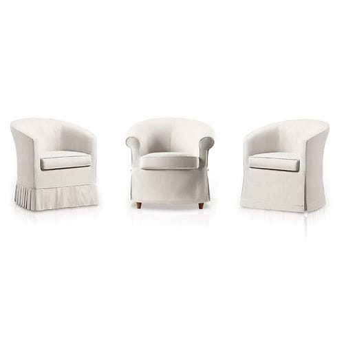 Fauteuil classique - RONDECA / MINÚ / BABELIA - Felis s.r.l. unipersonale - en tissu / avec coussin amovible / Made in Italy