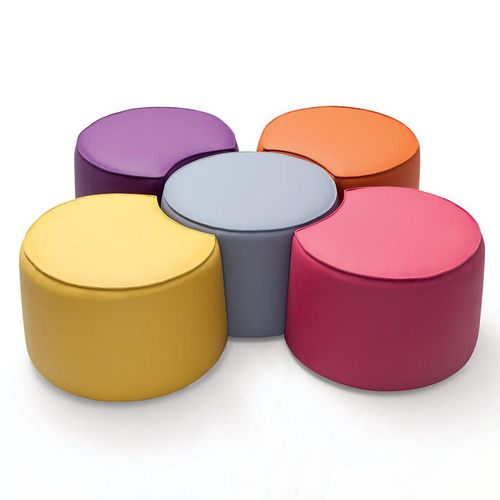 Pouf contemporain - FUN - Felis s.r.l. unipersonale - en tissu / rond / modulable