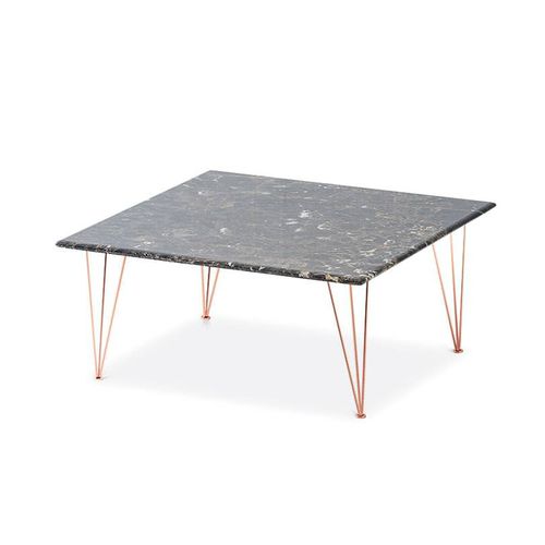 Table basse contemporaine - FLAMINGO - Felis s.r.l. unipersonale - en marbre / avec piètement en acier chromé / avec piètement en cuivre