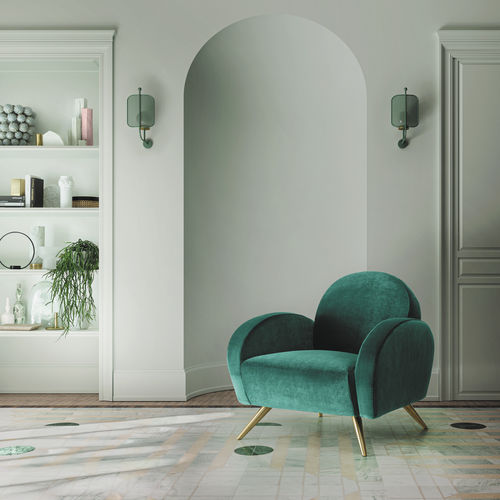Fauteuil contemporain - WENDY - Felis s.r.l. unipersonale - en tissu / en bois massif / en pin