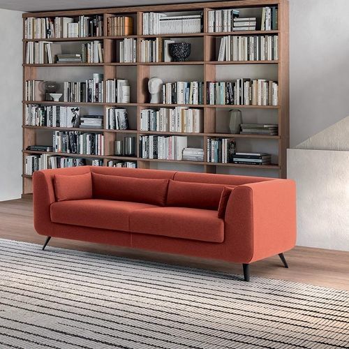 Canapé contemporain - NEMO - Felis s.r.l. unipersonale - en tissu / rouge / vert