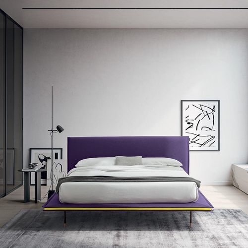 Lit double - ELLE - Felis s.r.l. unipersonale - simple / contemporain / avec tête de lit