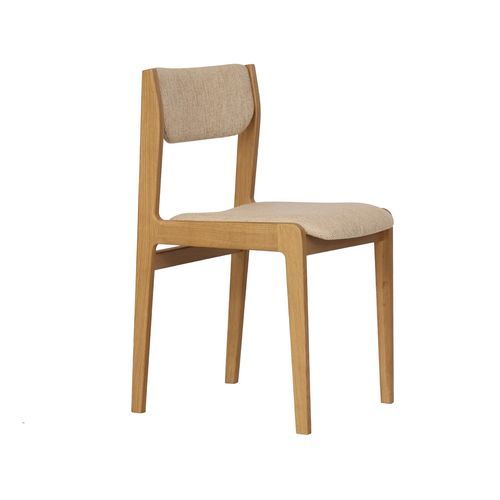Chaise de salle à manger de style - PORTER - take me HOME. - d'intérieur / en chêne / en tissu