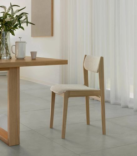 Chaise de salle à manger de style - PORTER - take me HOME. - d'intérieur / en tissu / en coton