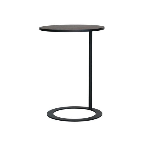 Table d'appoint contemporaine - TEO - take me HOME. - en acier à revêtement par poudre / en placage de bois / en chêne
