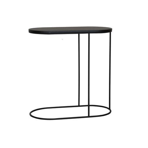 Table d'appoint design minimaliste - PIVOT - take me HOME. - en placage de bois / en acier à revêtement par poudre / avec piètement en métal