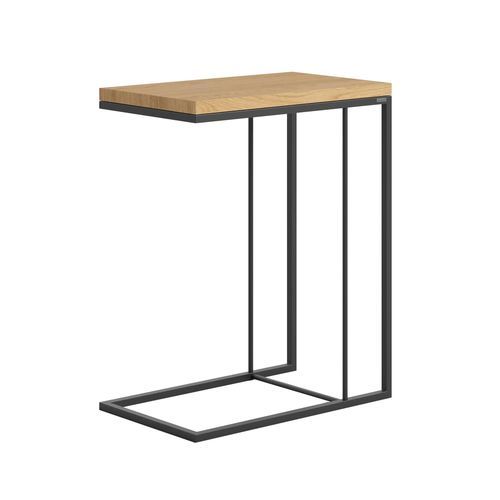 Table d'appoint design minimaliste - FELIX - take me HOME. - en chêne / en placage de bois / en acier