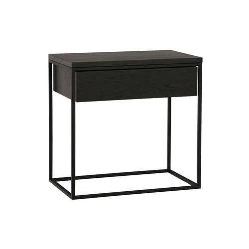 Table de chevet design minimaliste - MOONLIGHT - take me HOME. - en chêne / en placage de bois / en bois teinté