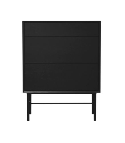 Commode haute - AURORA HIGH - take me HOME. - moderne / en acier à revêtement par poudre / en placage de bois