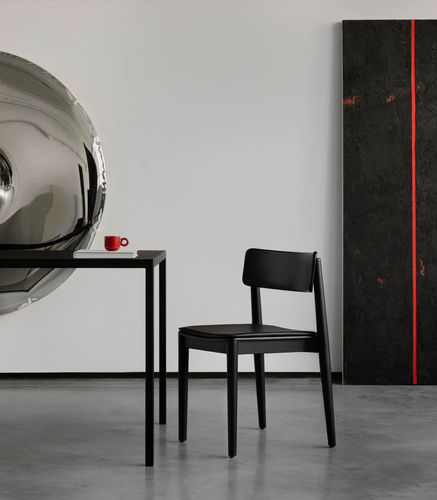 Chaise de salle à manger contemporaine - DANTE - take me HOME. - d'intérieur / en contreplaqué / en simili cuir