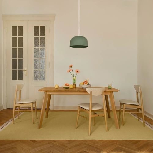 Table à manger de style scandinave - LARSEN - take me HOME. - en bois massif / en chêne / avec piètement en chêne