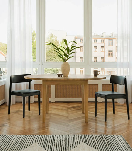 Table à manger design scandinave - RUBIO - take me HOME. - en chêne / en bois massif / en placage de bois