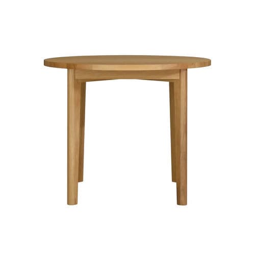 Table à manger contemporaine - RUBIO ROUND - take me HOME. - en placage de bois / en bois massif / en chêne