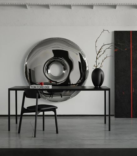 Table à manger design minimaliste - SIMPLICO + SPIEK - take me HOME. - en Laminam / en acier à revêtement par poudre / en composite quartz
