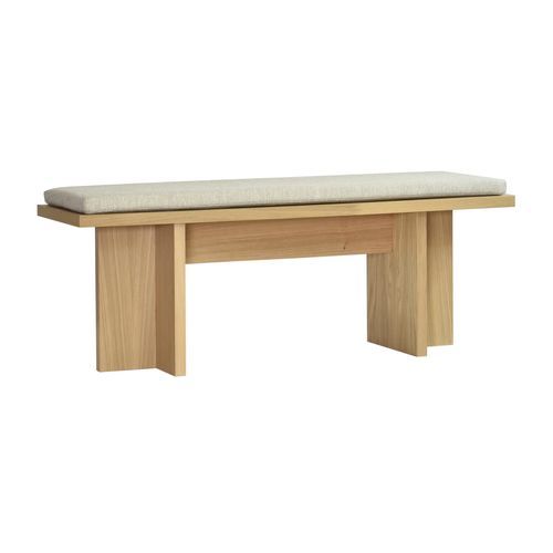 Banquette contemporaine - HOLGER - take me HOME. - en textile / en placage de bois / en chêne