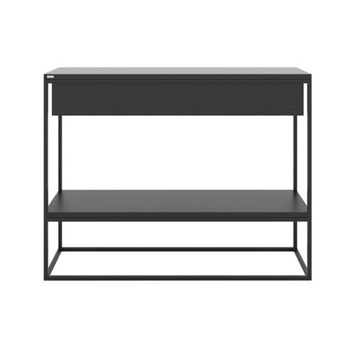 Console design minimaliste - SKINNY - take me HOME. - en acier laqué / en bois laqué / avec piètement en métal