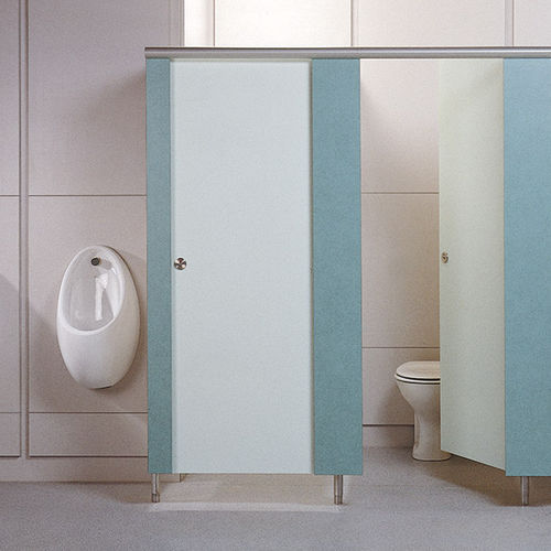 Cabine sanitaire en inox - BASSO - Washroom Washroom Limited - MDF / pour WC / pour établissement public