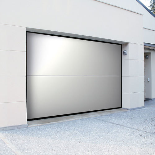Porte de garage overlap - Duo - SILVELOX GROUP SPA - en chêne / en mélèze / en okoumé
