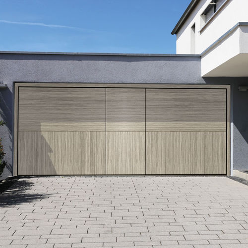 Porte de garage overlap - Two - SILVELOX GROUP SPA - en chêne / en mélèze / en okoumé