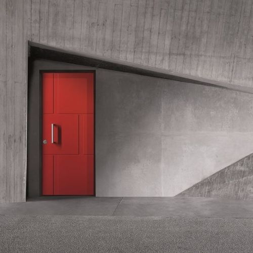 Porte d'entrée - Medea 3T - SILVELOX GROUP SPA - en bois / en acier / battante