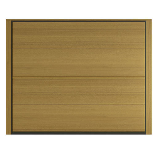 Porte de garage sectionnelle - SECURLAP EMI - SILVELOX GROUP SPA - en bois massif / en contreplaqué / automatique