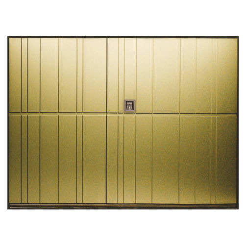 Porte de garage sectionnelle - SECURLAP NEWMAN - SILVELOX GROUP SPA - en contreplaqué / en HDF / automatique