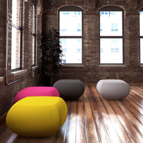 Pouf contemporain - NUGGET - Frovi - en tissu / carré / pour établissement public