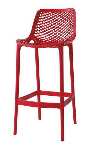 Tabouret de bar contemporain - FRENZY - Frovi - en polypropylène / empilable / avec repose-pieds