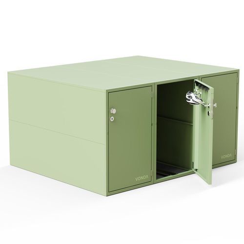 Abri vélo sécurisé - VONDA Box - CROSO FRANCE - étanche / en bois / en acier inoxydable