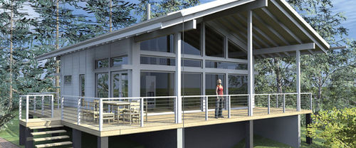 Maison préfabriquée - POLAR 103 - Polar Life Haus - écologique / contemporaine / avec terrasse