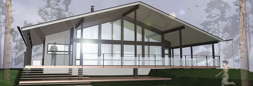 Maison préfabriquée - POLAR 138 - Polar Life Haus - écologique / contemporaine / avec terrasse