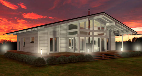 Maison préfabriquée - POLAR SWAN 193 - Polar Life Haus - écologique / contemporaine / avec terrasse