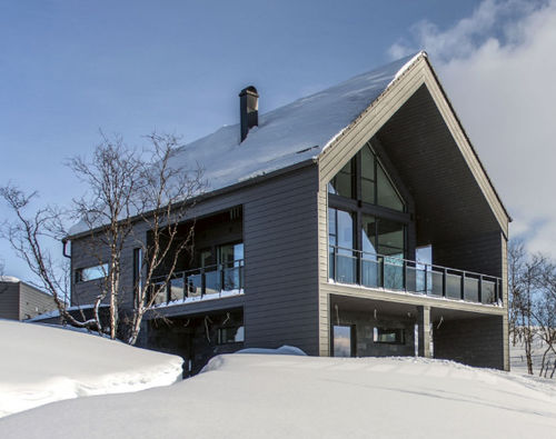 Maison préfabriquée - KILPISJÄRVI - Polar Life Haus - écologique / contemporaine / avec terrasse