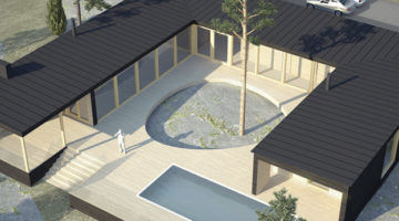 Maison préfabriquée - PLUSVILLA ATRIUM 140 - Polar Life Haus - écologique / contemporaine / en bois massif