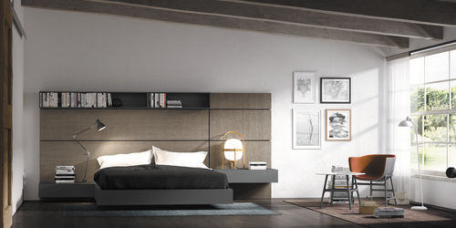 Lit double - PILEF  - Besform - contemporain / avec tête de lit / avec tables de chevet