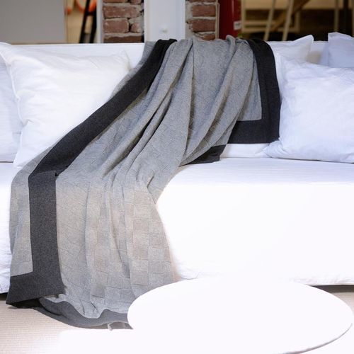 Couverture en cachemire - B. RECT 142 - ARTIGIANI DEL CASHMERE - Fabriquée en Italie