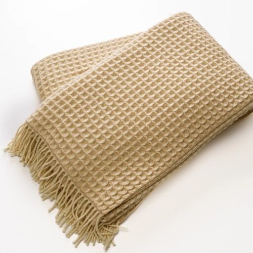 Couverture en cachemire - WAFFLE - ARTIGIANI DEL CASHMERE - Fabriquée en Italie