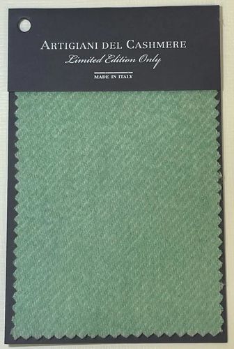 Tissu pour la décoration intérieure - ACQUA GREEN - ARTIGIANI DEL CASHMERE - pour couverture / pour plaid / uni