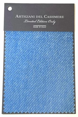Tissu pour plaid - ELECTRIC BLU - ARTIGIANI DEL CASHMERE - pour couverture / personnalisable / en cachemire