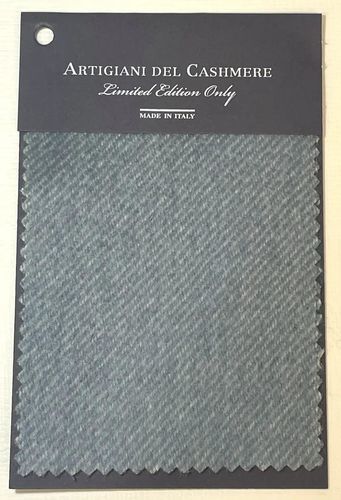 Tissu pour la décoration intérieure - NORFOLK BLU - ARTIGIANI DEL CASHMERE - pour couverture / pour plaid / uni