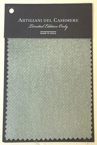 Tissu pour la décoration intérieure - VERDE ACQUA - ARTIGIANI DEL CASHMERE - pour couverture / pour plaid / uni