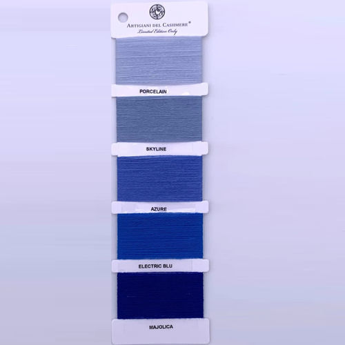Tissu pour plaid - BLUE YARNS/2 - ARTIGIANI DEL CASHMERE - pour couverture / pour la décoration intérieure / uni