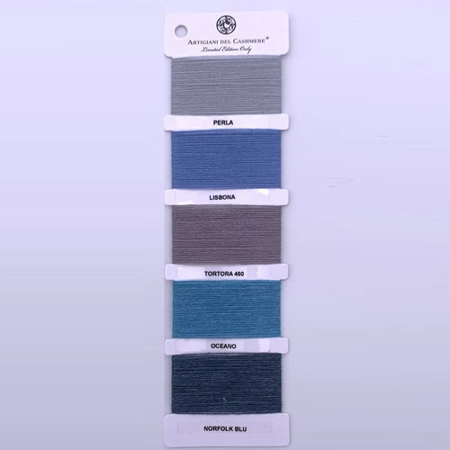 Tissu pour plaid - BLUE YARNS/3 - ARTIGIANI DEL CASHMERE - pour couverture / pour la décoration intérieure / uni